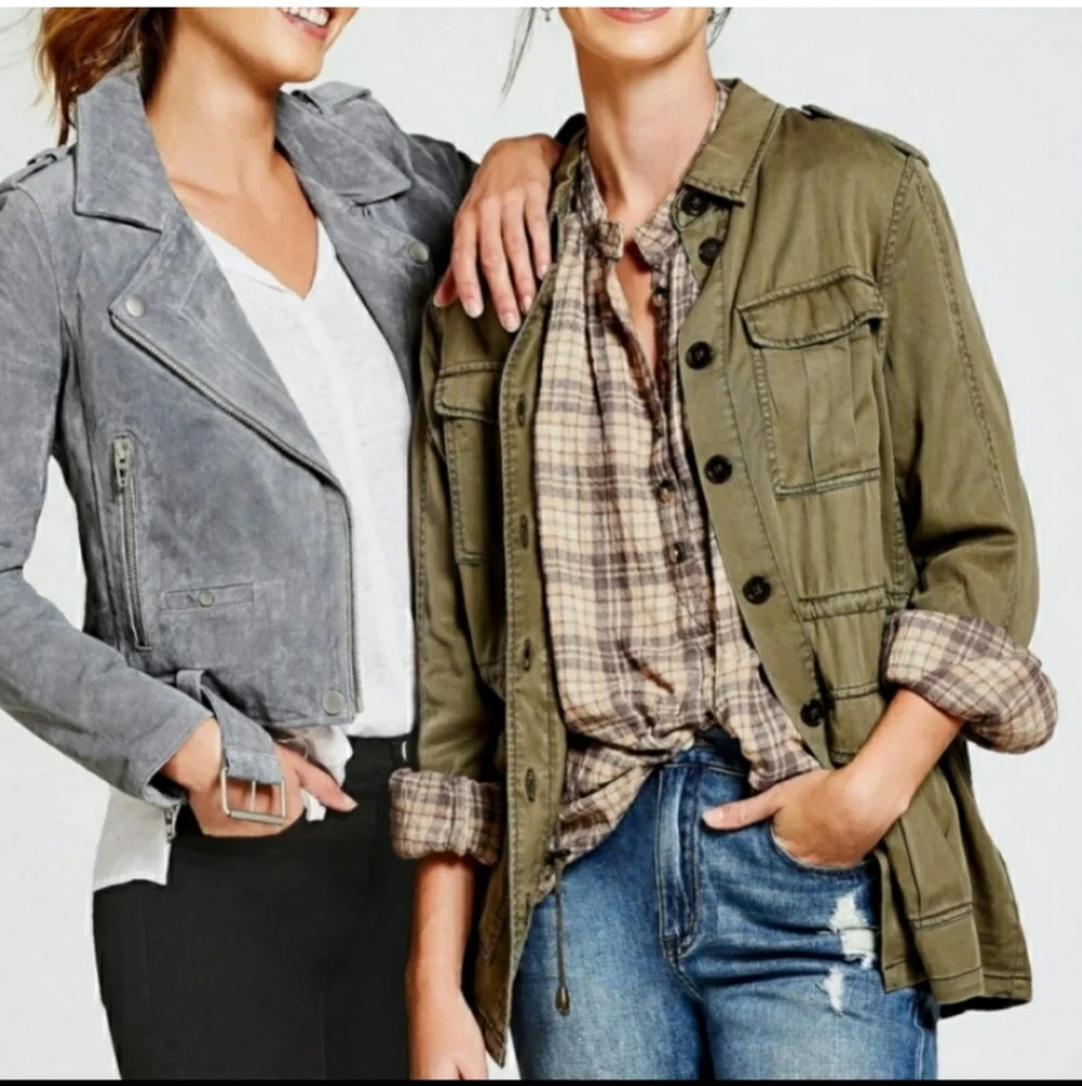 Free People Northern Bound Oversized Flannel Balloon Sleeve Top in Beige Combo